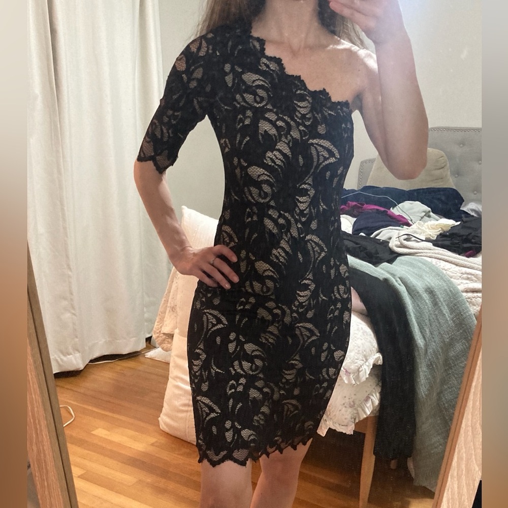 H&M Black Lace Dress - Small